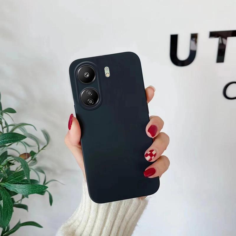 

Для чехла Poco C65 Xiaomi Poco C65 Capas Защита задней линзы камеры Силиконовый Цветной Ударопрочный ТПУ Мягкий Чехлы Poco C65 C 65 For Poco C65 чёрный