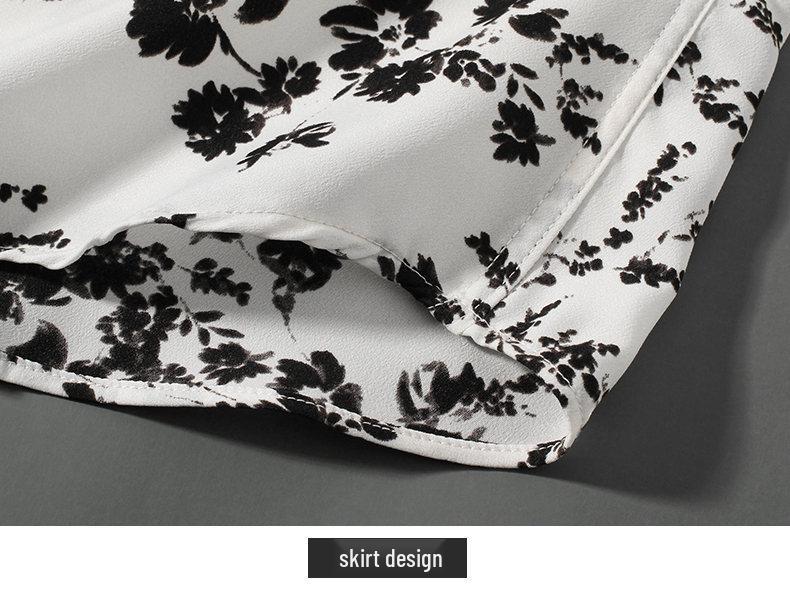 Winter Treasures Lei Professional Floral Print Business Casual Short Sleeve Shirt
