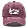 Forest Mountains Baseball Cap Adjustable Vintage Snapback Sun Hat for Mountaineering Tennis Street Lightweight Design