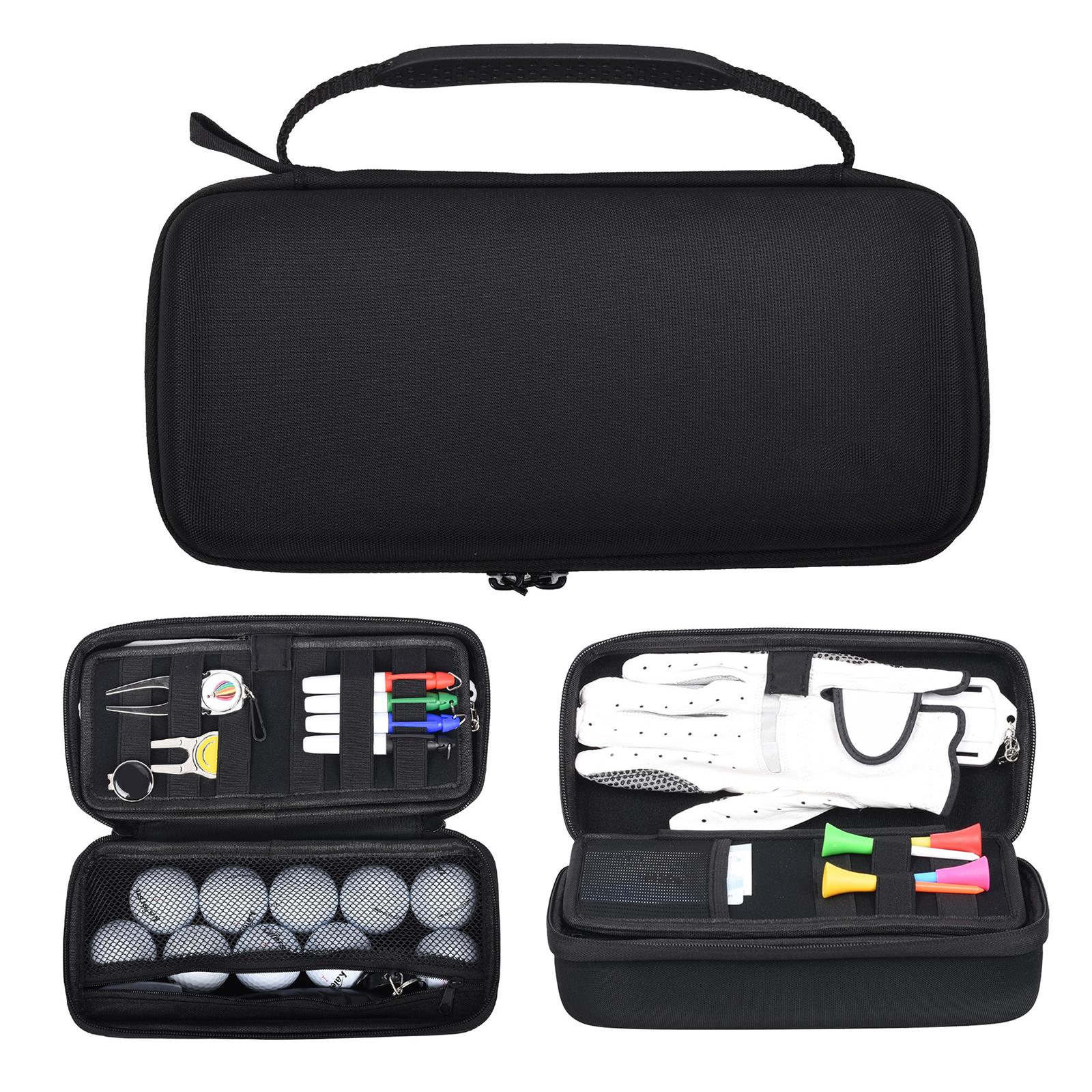 Waterproof Golf Storage Bag Glove Holder Golf Accessory Protect Case Golf Tees Divot Tool Valuables Pouch Case bianco