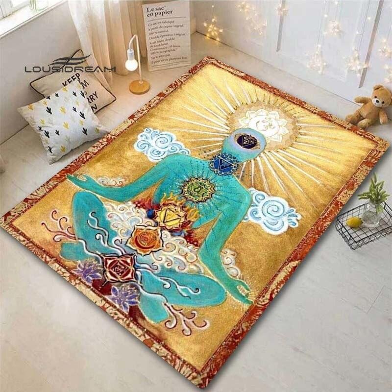 

М який килимок для домашнього декору та; Килимок Вітальня Чакра Молитовні килимки Декор Спальні Килими Віруючі Килимки для зони відпочинку Килимок для обіднього столу 80x120cm 31x47 inch