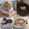 Super Soft Long Plush Pet Furniture Dogs House Cat's Beds Plush Pet Bed Round Mat for Small Medium Pet Accessories
