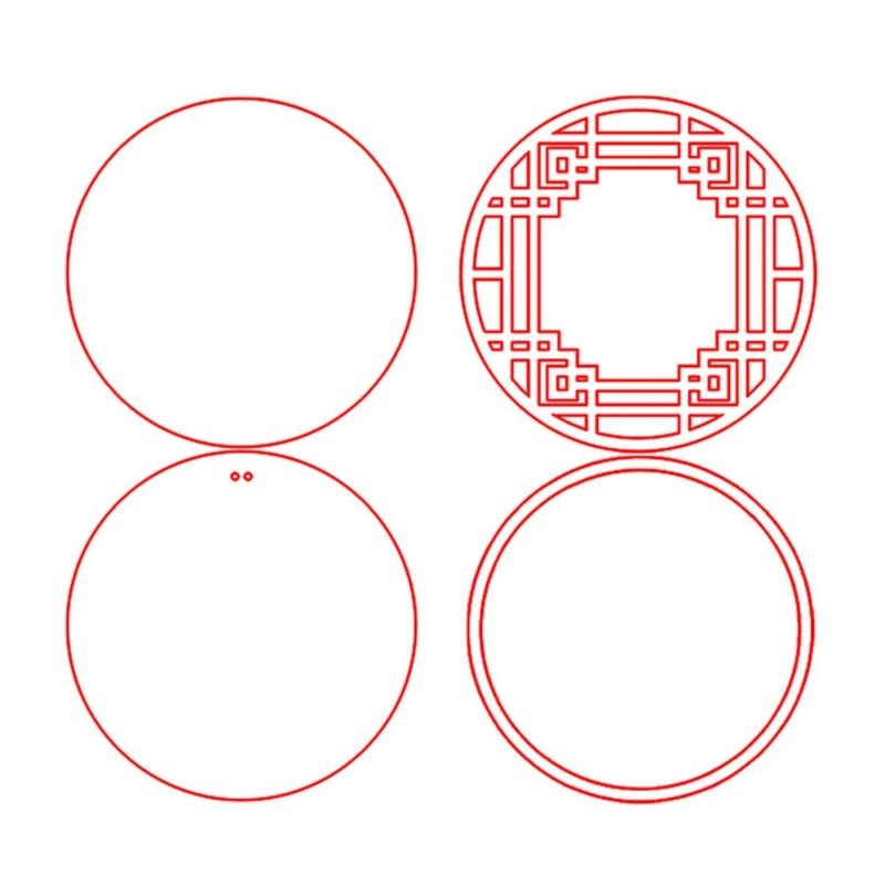 Retro Geometric Shape Quicksand Brick DIY Shake Acrylic Quicksand Blank Plate Quicksand Plate Acrylic Material Easy Use