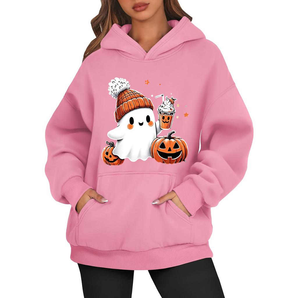 Women's Fashionable Daily Versatile Casual Hooded Sweatshirt, Daily Long Sleeved Patch Top Sweatshirt