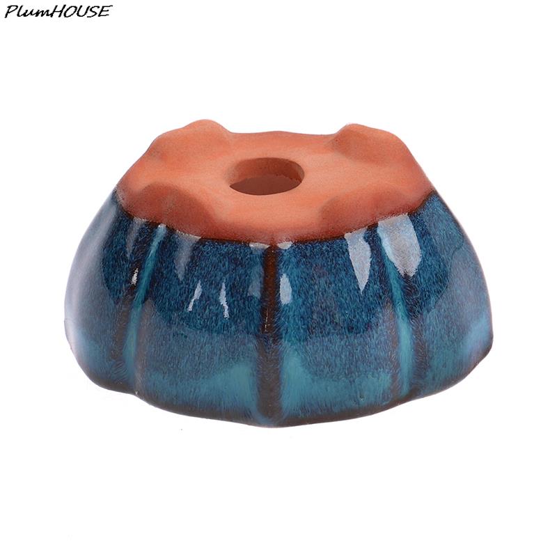 1 pz Vaso per Bonsai Stile Cinese Creativo Ventilato Sabbie Viola Artigianato Ceramico Vaso per Piante Fioriera Per Casa Ufficio