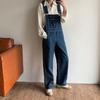 Japanese Vintage Air Girl Loose Straight-Leg Workwear Overalls - 2025 Trend Jeans