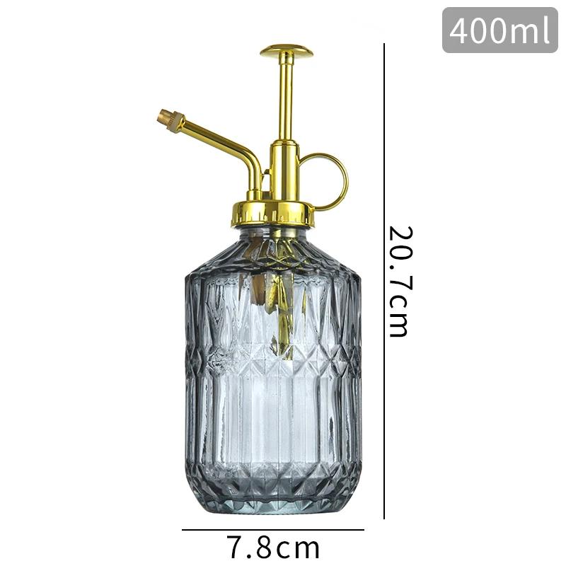Retro Relief Sprayer Glass Bottle Gardening Home 400 ML Large Capacity Container Bottle Bathroom Decoration Sanitize Bottles