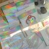 SC001-015 Multiple patterns to choose Rainbow Sun Catcher Window Stickers Prism Holographic Stickers for Windows