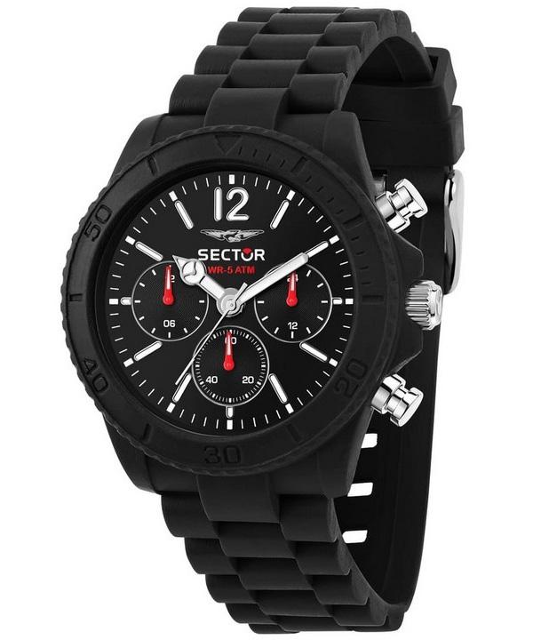 

Sector Diver Multifunction Plastic Strap Black Dial Quartz R3251549001 Men s Watch чёрный