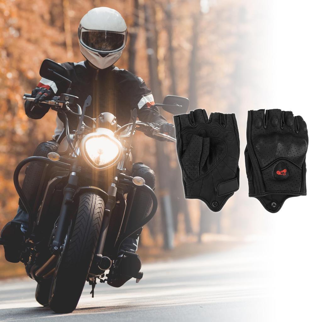 HEROFFIX Motorcycle Smartphone 1 Size L Gloves, Leather, Compatible, Non-Slip, Shockproof, Durable, Spring, Summer, Autumn, Winter, Pair,