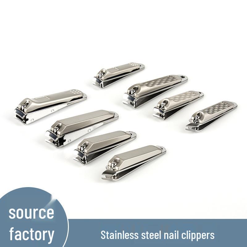 Stainless Steel Nail Grooming Set: Clippers, Scissors, File & Angled Cutter. Small
