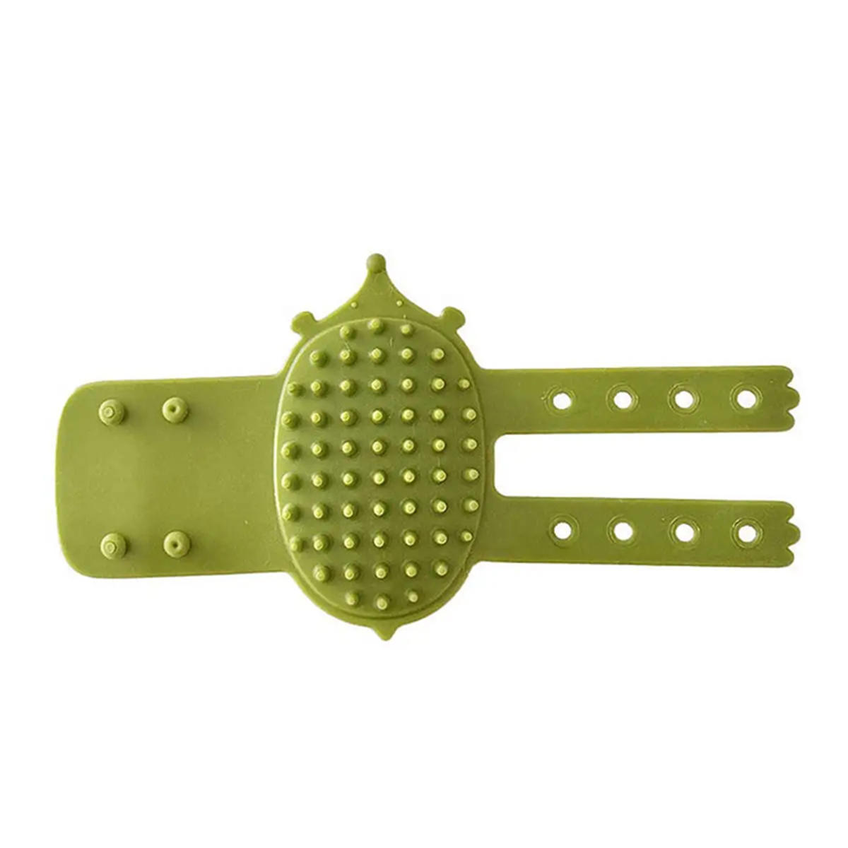 

2Pcs Pet Cat Hair Removal Massage Comb Cats Scratching Rubbing Brush Kitten Grooming Self Cleaning Scratchers Combs one size зелёный