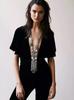 Bohemian Maxi 70cm Long Necklace Pendant For Women Collier Jewelry Colar Vintage Multilayer Tassel Collar Boho Necklace Bijoux