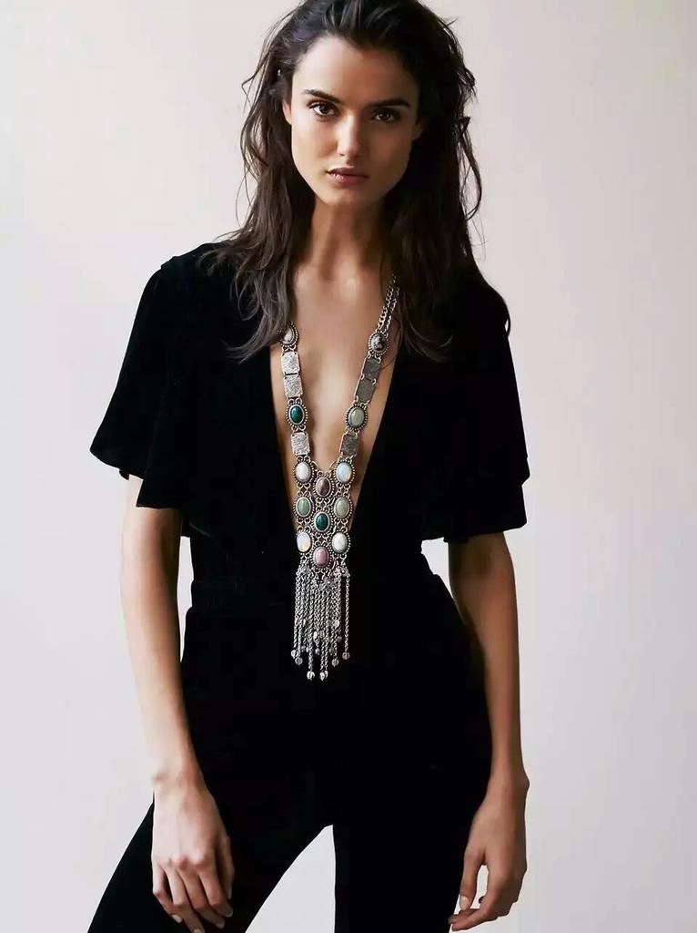 Bohemian Maxi 70cm Long Necklace Pendant For Women Collier Jewelry Colar Vintage Multilayer Tassel Collar Boho Necklace Bijoux