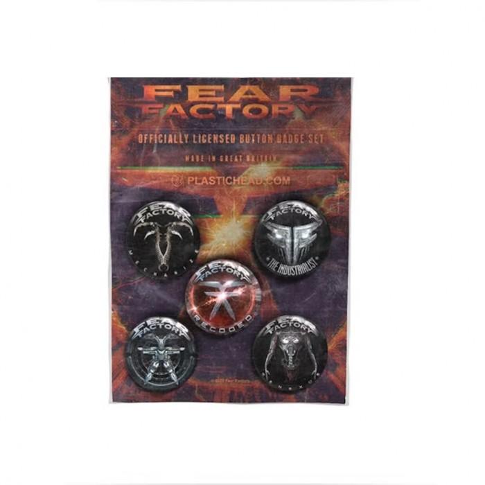 Fear Factory 2010-2021 Album Pin (Pack of 5)