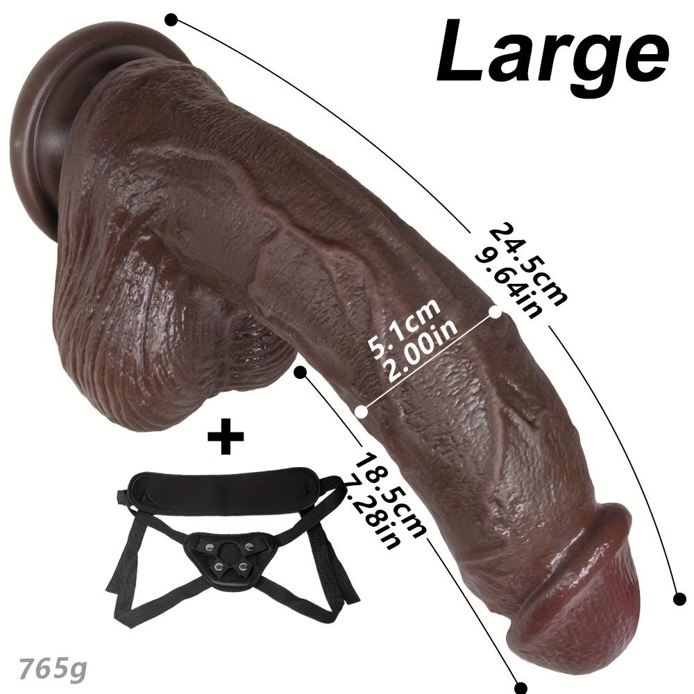 Multiple Sizes Realistic Flexible Dildo, Wearable Silicone Penis with Strong Suction Cup, Anal & G-Spot Stimulation Toy for Women, Men & Couples