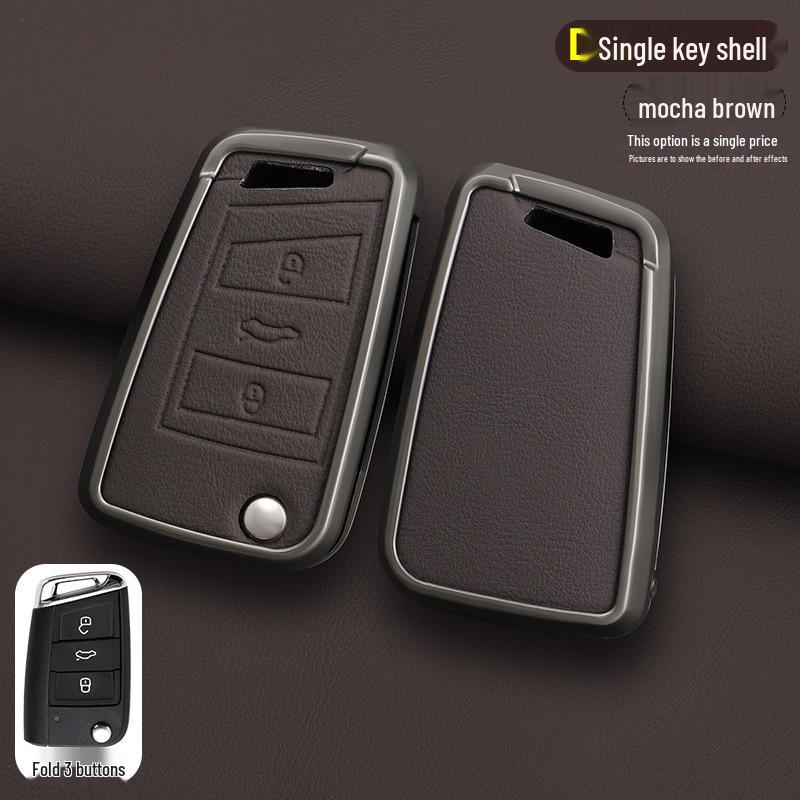 Volkswagen Key Cover Set for Lamando, Tiguan L, Golf 7, Tayron, T-Roc, Tharu, Teramont, Lavida, and Sagitar