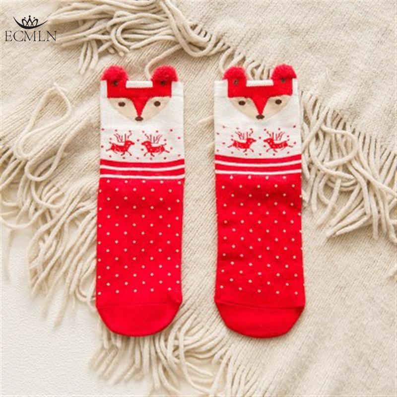 Christmas Socks Ladies Girls Christmas Socks Reindeer Snowflake Socks Xmas Gift for Women