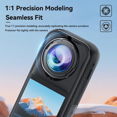 For Insta 360 X5 Premium Optical Glass Lens Guards Anti-Scratch Protector Removable HD Camera Protective Cover Accessory