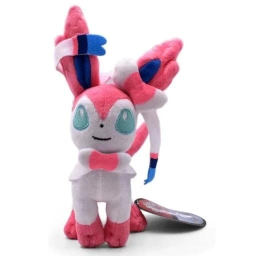Peluche Pokémon GO Sylveon - Morbidissimo Peluche da Collezione, Evoluzione di Eevee, Bambola Animale, Regalo Carino