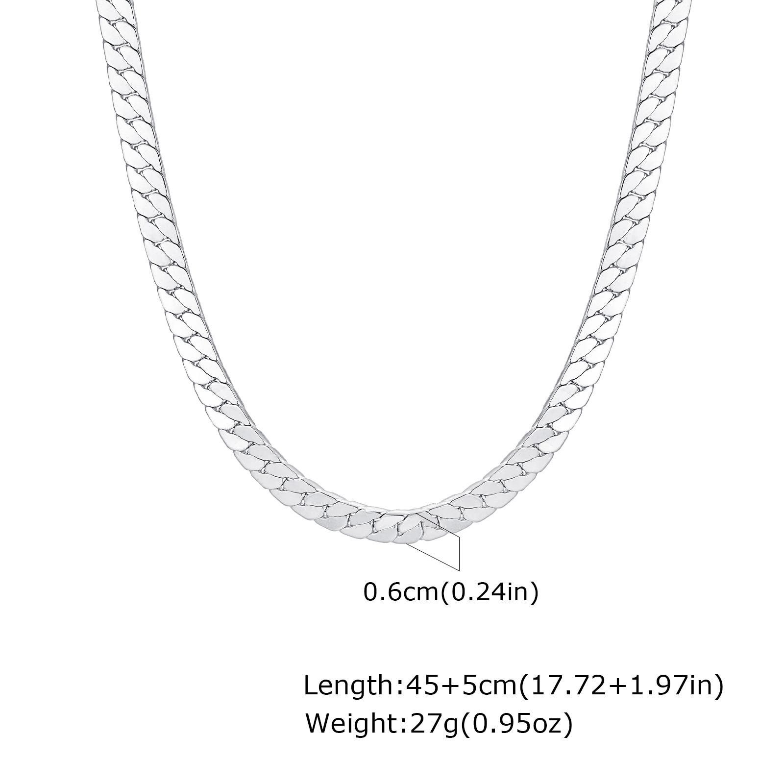 

Vnox Waterproof Stainless Steel Flat Cuban Chain Necklaces for Men Women, Short Choker Collar, Miami Curb Links Jewelry