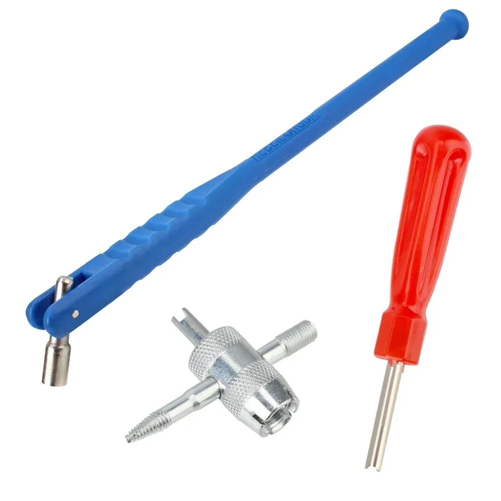 

Знімач штока клапана шини Металева трубка для ремонту шин Інструменти для зняття сердечника штока клапана Автомобільний мотоцикл синій