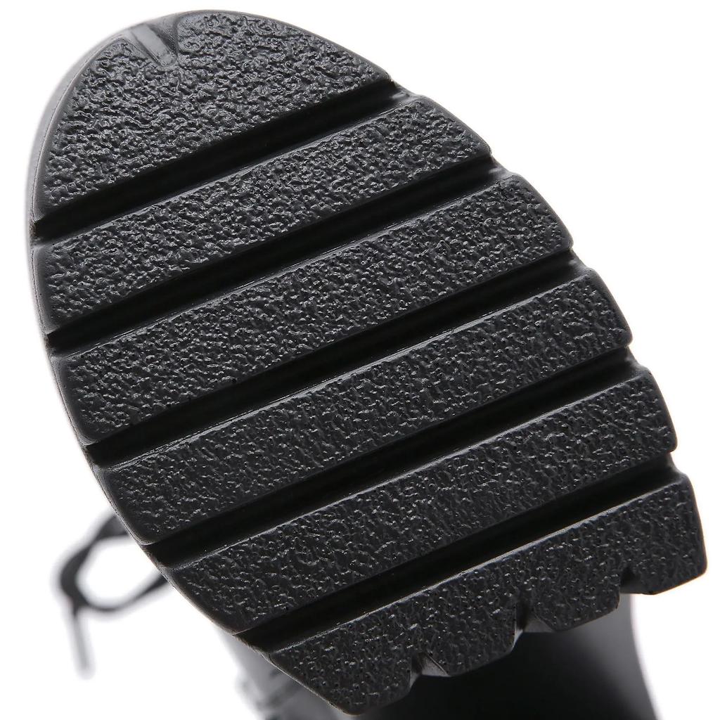 Hochwertige japanische Harajuku Gothic Cosplay Stiefel Frauen dicke Plattform Knöchel Schnalle Schnürung Wadenstiefel Reißverschluss hinten