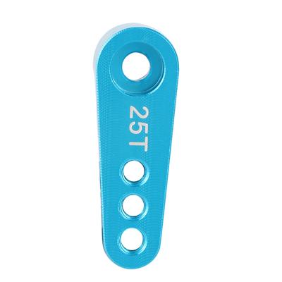 Aluminum Alloy RC Steering Servo Half Arm Horn 28.5mm 25T for   1Celsius10 Truck (Blue)