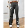 Pantaloni a zampa vita alta da donna Pantaloni casual elasticizzati Stampa a stelle Spessore medio Uso quotidiano