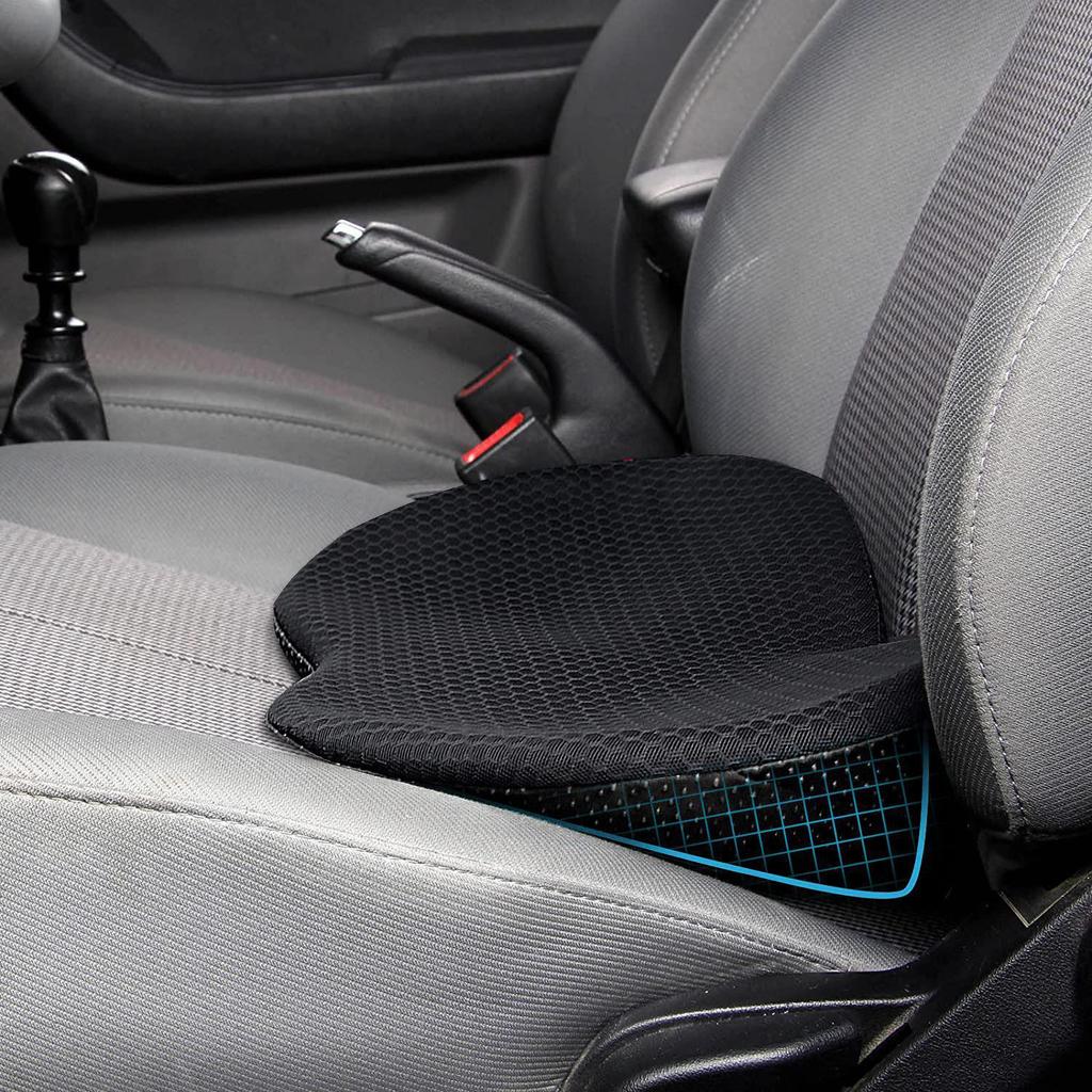 Comfortable Dual-Use Memory Foam Lumbar Support Cushion for Car—Four Seasons Universal Fit