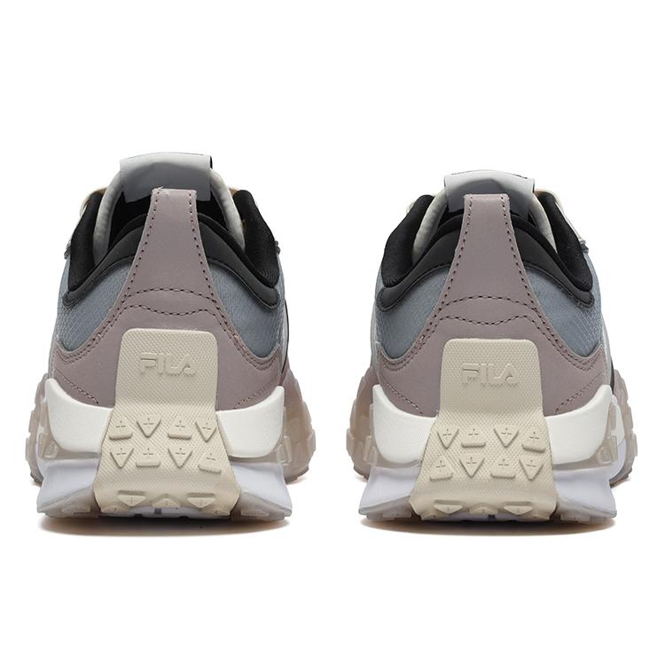 FILA Brick Textile, Leather Low top Casual Shoes Women's Gray Pink F12W231125FAF