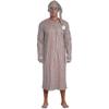 suitable for Men's Henley Sleep Shirt Nightgown Striped Big&Tall Long Sleeve Nightshirt with Night Hat-jcv