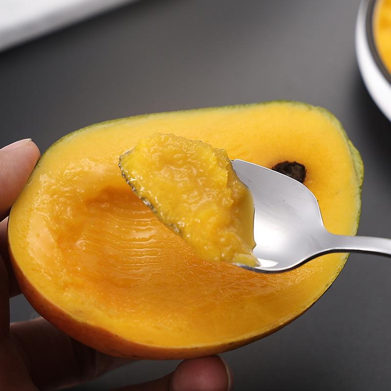 Stainless Steel Fruit Grapefruit Spoon Serrated Edge  Ice Cream Dessert Tea Coffee Stirring Spoon Kitchen Cutlery Tableware