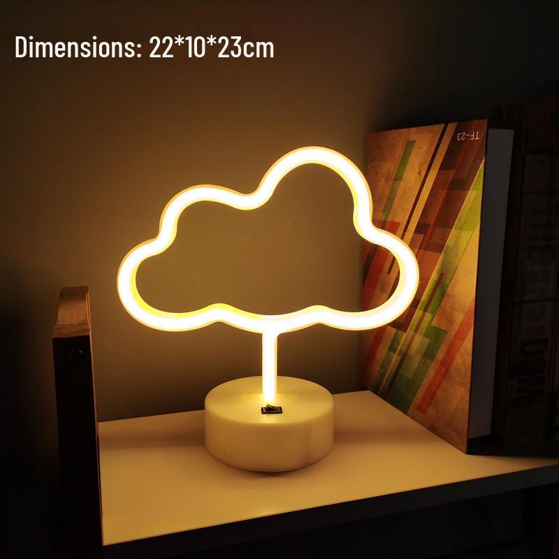 Luz de Mesa LED Neon para E-Sports e Decoração de Quarto