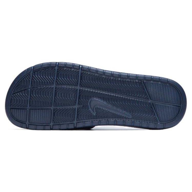 Nike Benassi Solarsoft Slide Sports Slippers Black Blue 431884-440