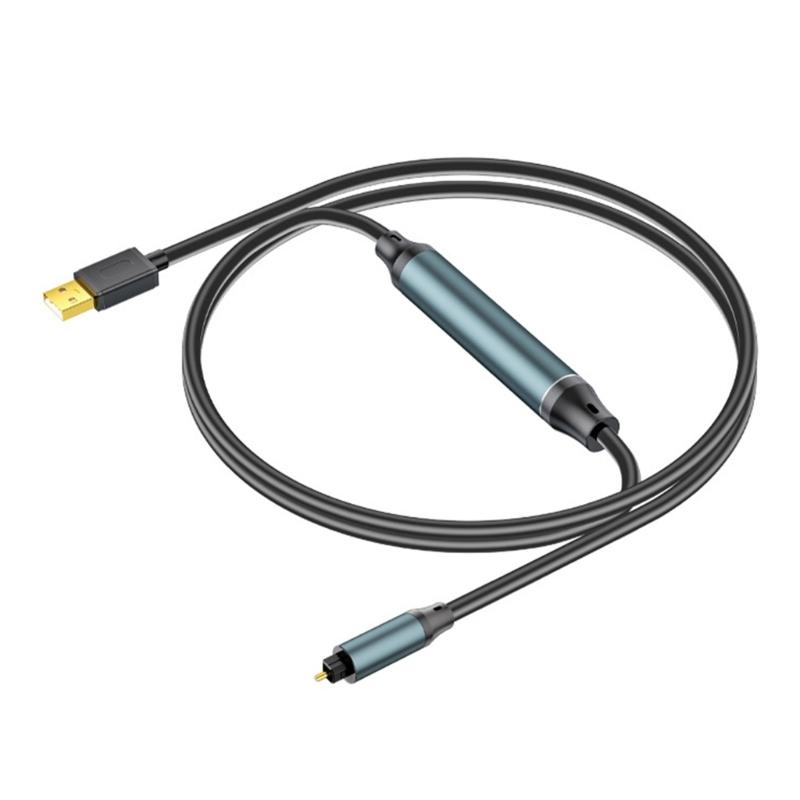 24Bit USB Digital Fiber Optical Analog Sound Cable SPDIF Digital Sound Converter Cable for HDTV Multimedia Speaker