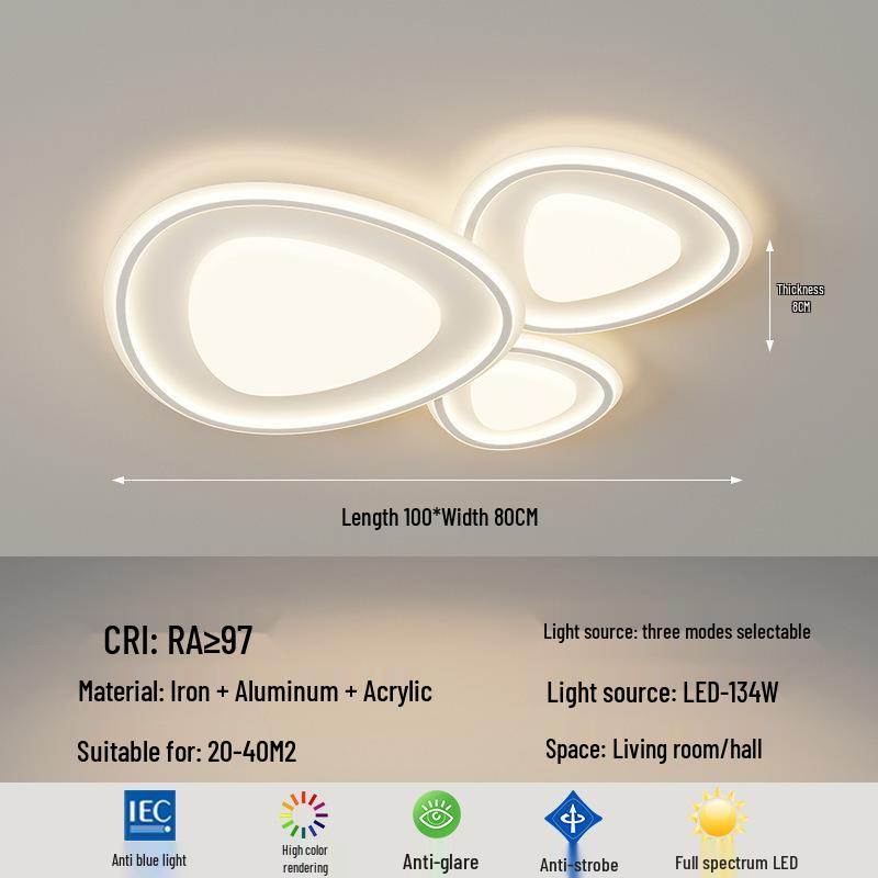 Smart Nordic LED Cloud Ceiling Light - Modern Minimalist, Eye-Protecting for Bedroom, Living Room, Dining Room