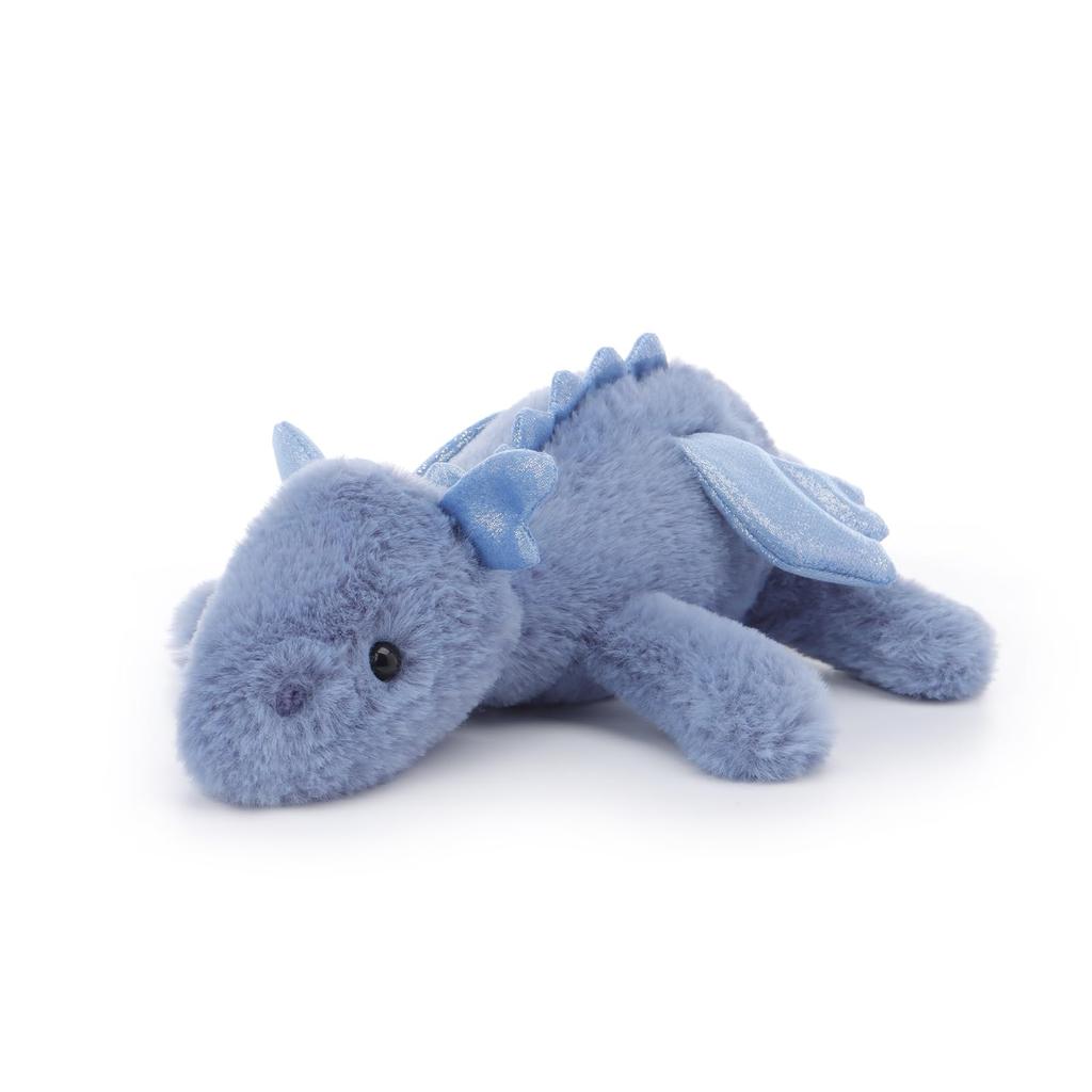 Apricot Lamb Dark Blue Lying Dragon Plush Toy for Soft and Fluffy Dark Blue Lying Dragon for Girls and 38cm Children, Cute, Boys,