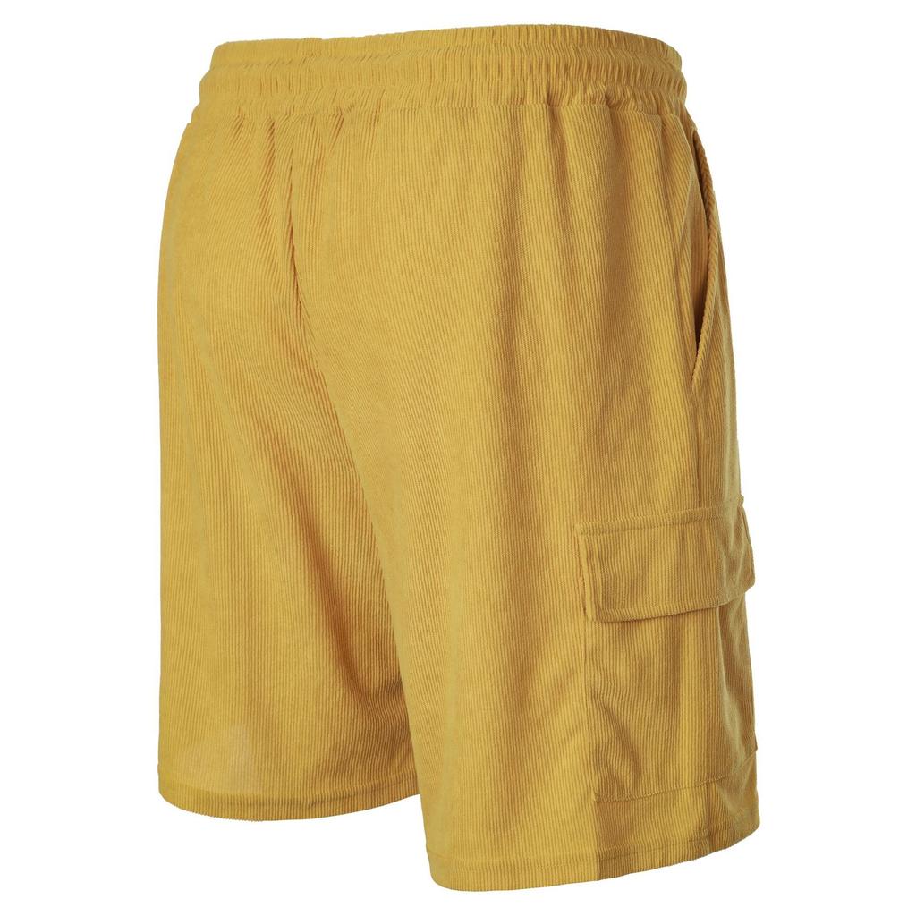 Summer Solid Color Lace Up Sports Five Quarter Shorts Men's Multi Pocket Shorts Casual Pants