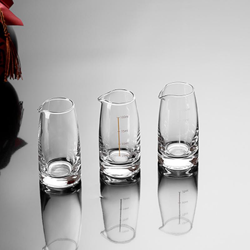 Glass Wine Decanter Set: Includes White Wine Decanter with Handle, Small Wine Glasses, Shot Glasses, and Handleless 100ml Decanter
