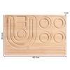 Solid Wood Necklace & Bracelet Display Tray - DIY Design, Beading, Handmade Template Holder