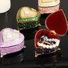 Zinc Zinc Zinc Alloy Retro Jewelry Container European Style Trinket Case Fashion Heart Jewelry Box Gifts