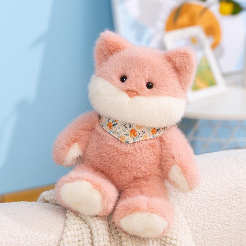 Cartoon Cute Cat Plush Stuffed Toy Cat Doll Pillow Sleeping Soothing Doll Home Decoration Surprise Gifts For Friends