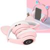 Bass Enhancement Cute Cat Ear Bluetooth Headset Adjustable Wireless Bluetooth Headset Portable Headset Portable Use