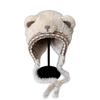 New soft waxy ear hat outdoor plush thickened warm bag hat women's cute bear ears knitted hat