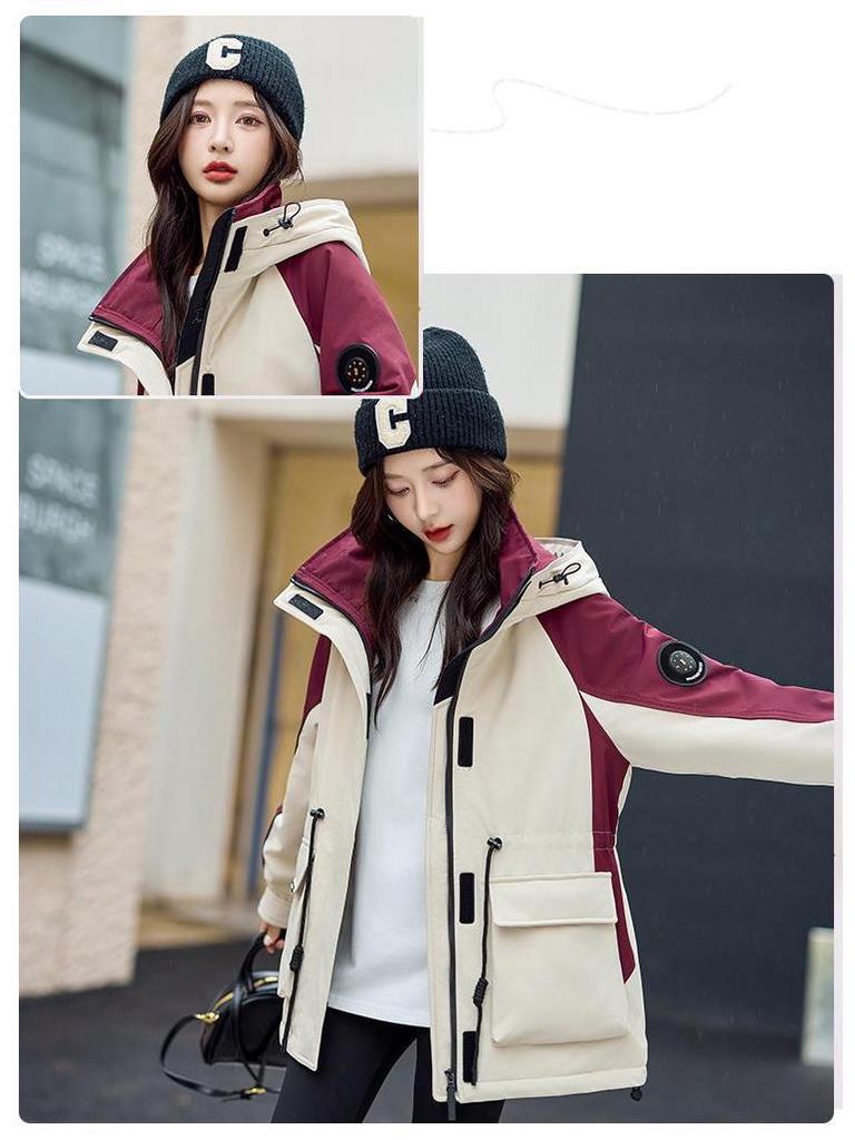 2025 Women's Fleece-Lined Parka: Extra Thick, Loose-Fit Winter Windbreaker