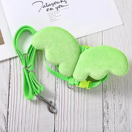 Wing Design Duck Harness Flexible Buckle Solid Color Long Rope Duck Harness for Animal
