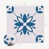 Set of Vinyl Wall Tiles Floral Pattern with Leaves 9x30x30 cm
