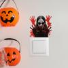 Halloween Blood Horror Hand Pvc Switch Sticker Wall Decal For Home Spaces Office