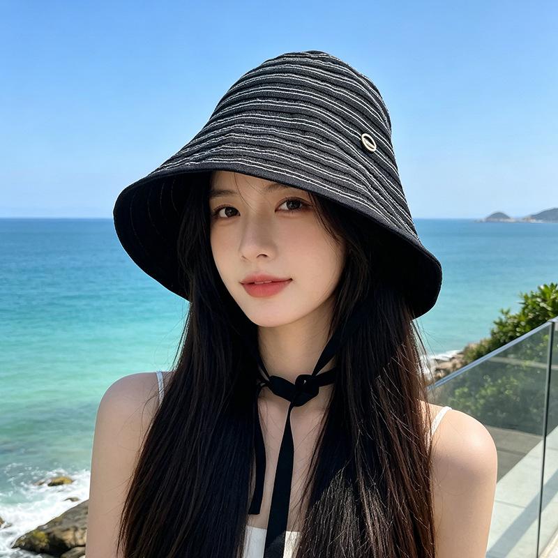 

Niche casual sun hat summer new Japanese fashion bucket hat M（56-58cm）